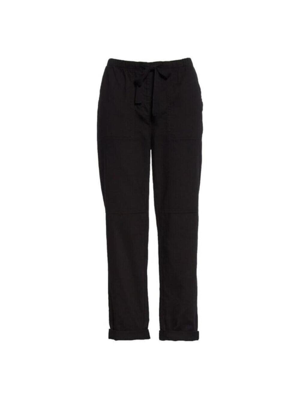 Eileen Fisher Womens XL Black Ankle Pants 100% Organic Cotton NEW WITH TAGS $178 - Picture 3 of 12